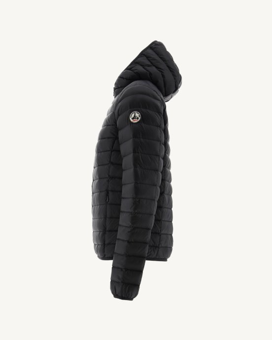 Doudoune Légère à Capuche Noir Nico Jott