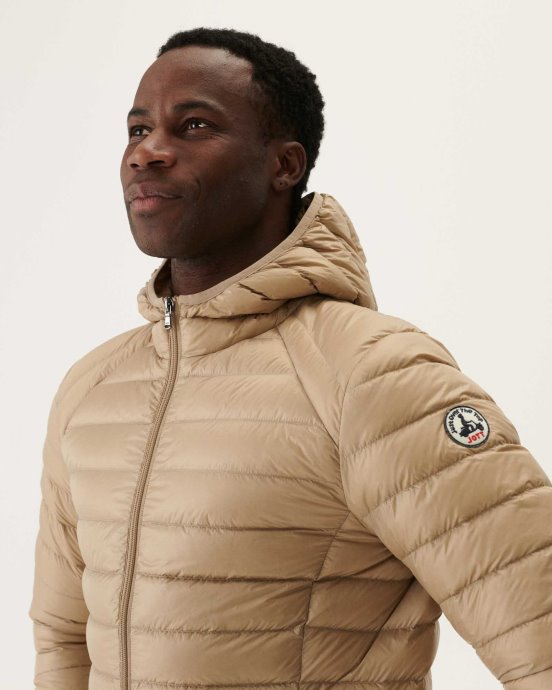 Jott Doudoune Légère à Capuche New In Beige Nico