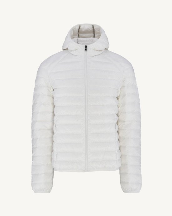 Doudoune Légère à Capuche Blanc Nico Jott