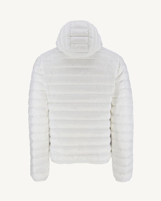 Doudoune Légère à Capuche Blanc Nico Jott