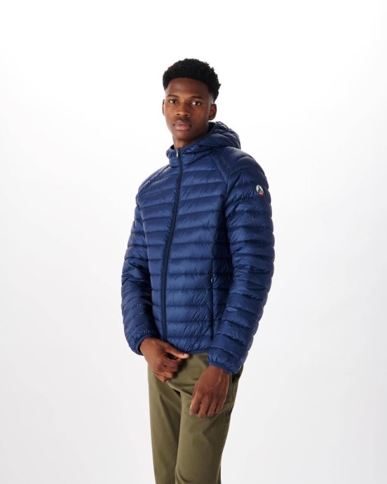 Jott Doudoune Légère à Capuche New In Bleu Abysse Nico