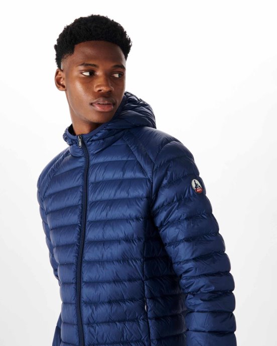 Jott Doudoune Légère à Capuche New In Bleu Abysse Nico