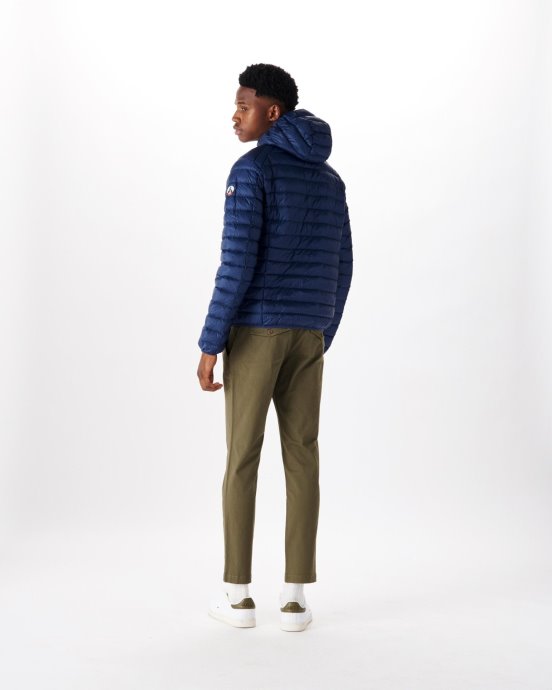 Jott Doudoune Légère à Capuche New In Bleu Abysse Nico