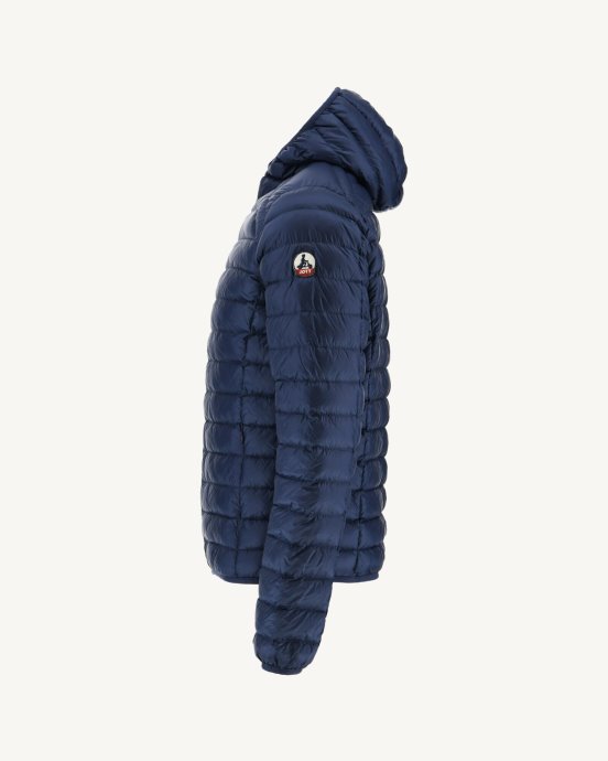 Jott Doudoune Légère à Capuche New In Bleu Abysse Nico