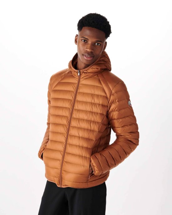 Doudoune Légère à Capuche Jott New In Caramel Nico