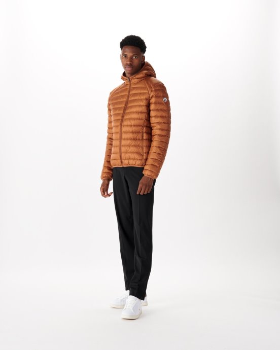 Doudoune Légère à Capuche Jott New In Caramel Nico