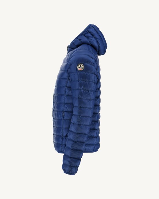 Doudoune Légère à Capuche Denim Foncé Nico Jott
