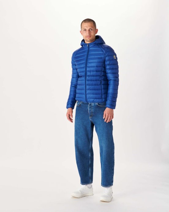 Doudoune Légère à Capuche Denim Foncé Nico Jott