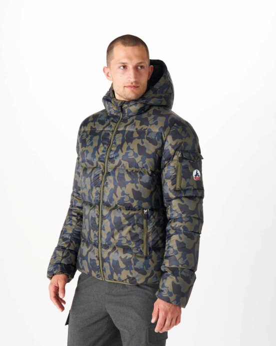 Jott New In Print Militaire Extrême Froid Doudoune à Capuche Java