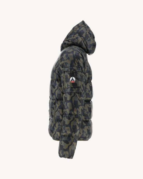 Jott New In Print Militaire Extrême Froid Doudoune à Capuche Java