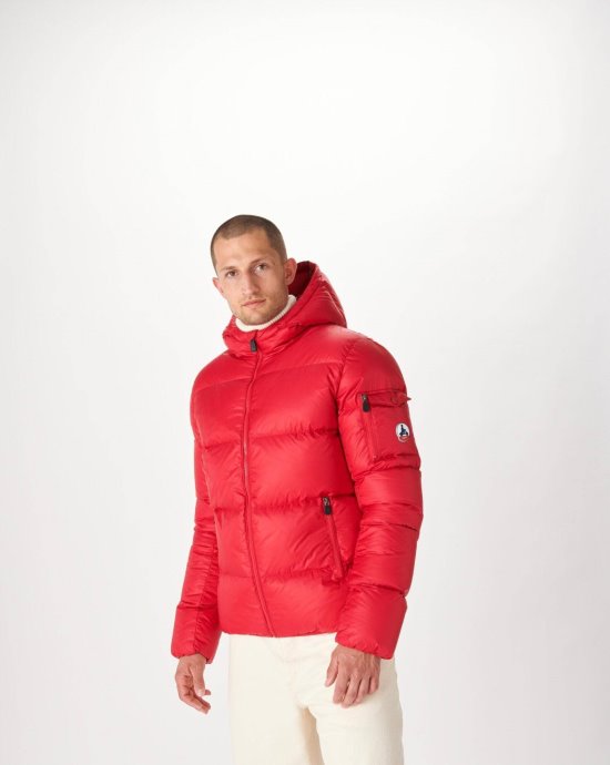 Doudoune à Capuche Rouge Extrême Froid Java Jott
