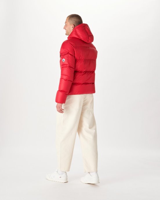 Doudoune à Capuche Rouge Extrême Froid Java Jott