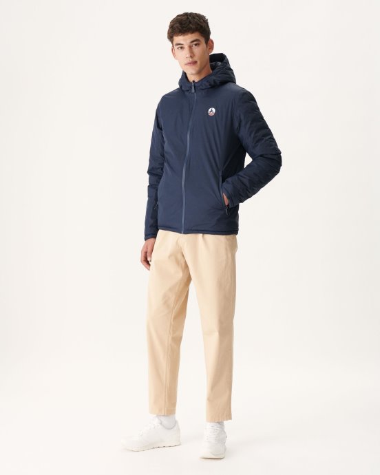 Jott New In Marine Doudoune Réversible à Capuche Bergen