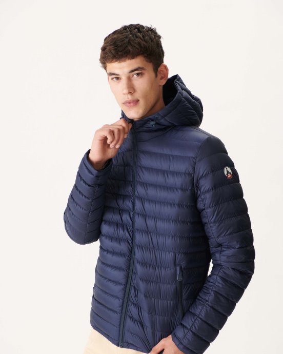 Jott New In Marine Doudoune Réversible à Capuche Bergen