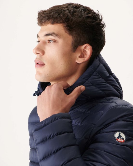 Jott New In Marine Doudoune Réversible à Capuche Bergen