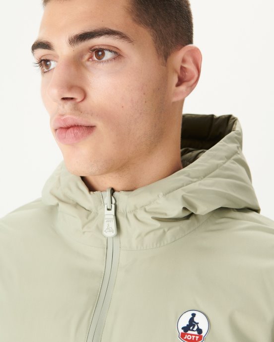 Doudoune Réversible à Capuche Sauge/army Bergen Jott