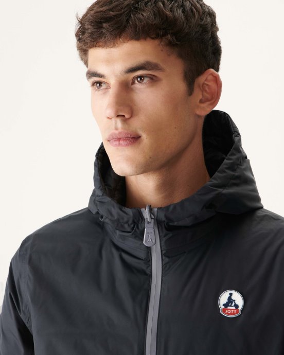 Jott New In Noir Doudoune Réversible à Capuche Bergen