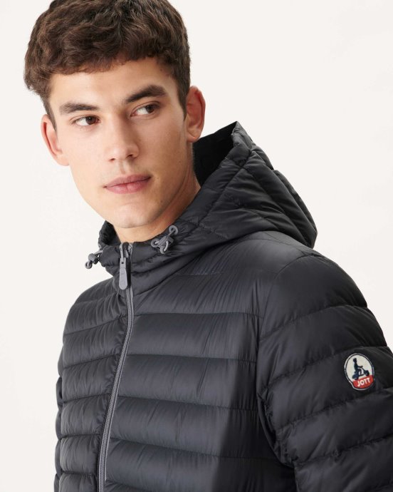 Jott New In Noir Doudoune Réversible à Capuche Bergen