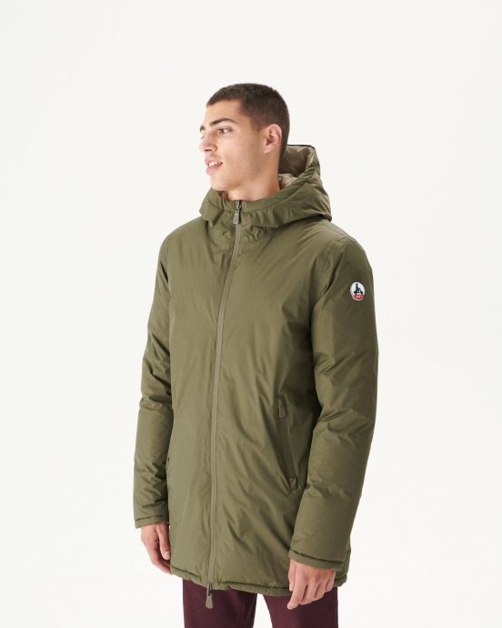 Doudoune à Capuche Réversible Jott New In Army/beige Toronto