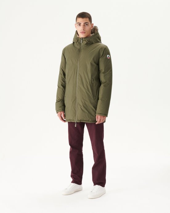 Doudoune à Capuche Réversible Jott New In Army/beige Toronto
