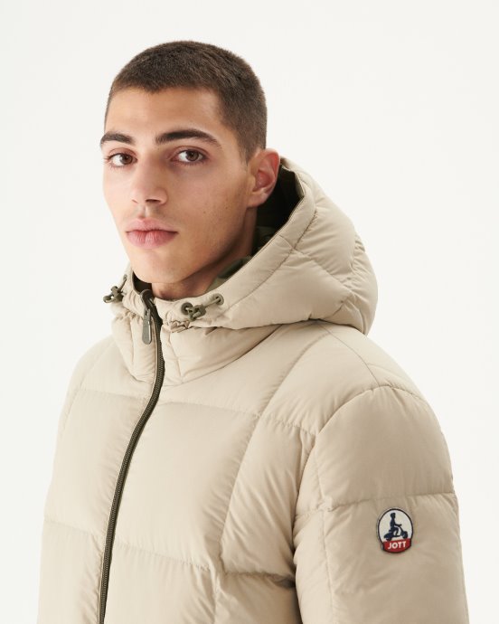 Doudoune à Capuche Réversible Jott New In Army/beige Toronto