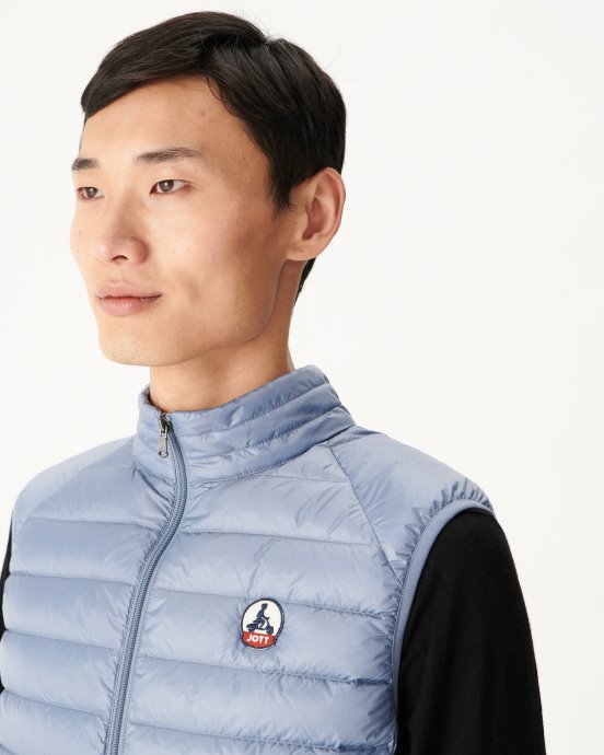 Jott Doudoune Sans Manches New In Bleu Delave Tom