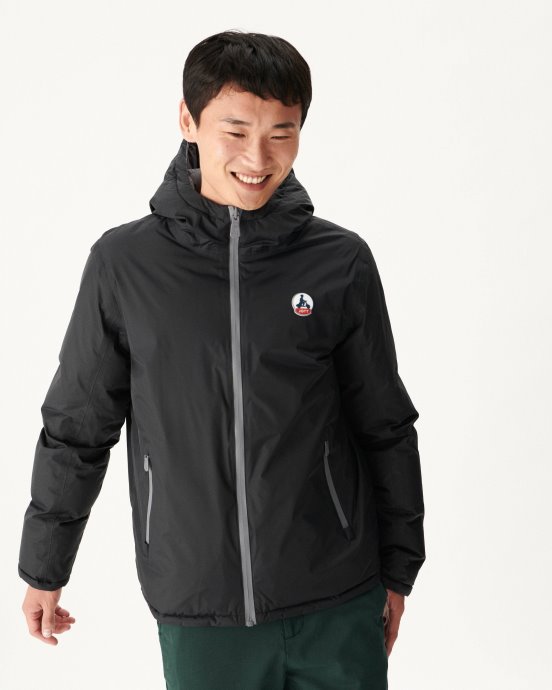 Jott New In Noir/anthracite Doudoune Réversible à Capuche Grand Froid Aspen