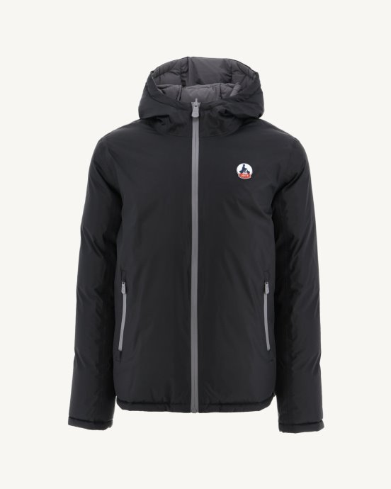 Jott New In Noir/anthracite Doudoune Réversible à Capuche Grand Froid Aspen