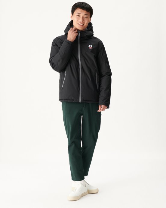 Jott New In Noir/anthracite Doudoune Réversible à Capuche Grand Froid Aspen