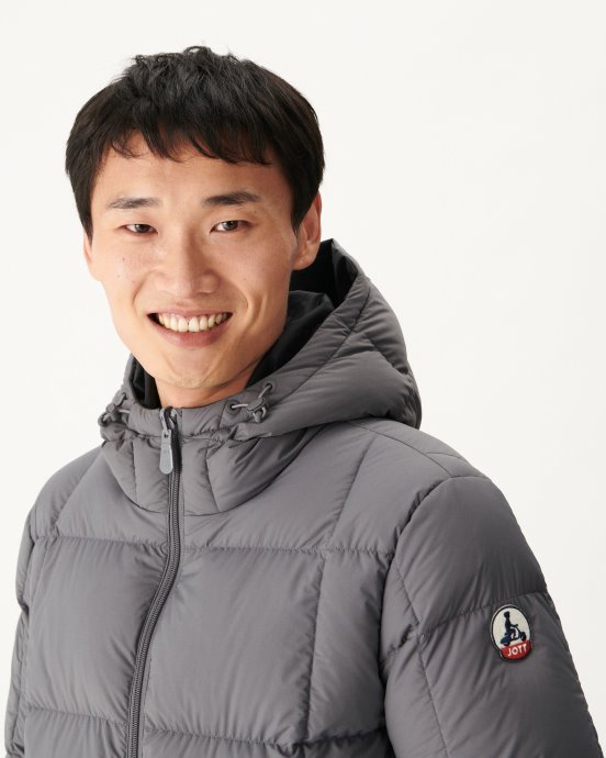 Jott New In Noir/anthracite Doudoune Réversible à Capuche Grand Froid Aspen