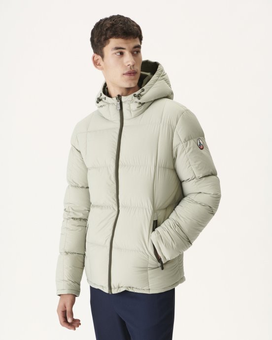 Jott New In Army/sauge Doudoune Réversible à Capuche Froid Extrême Veste Aspen