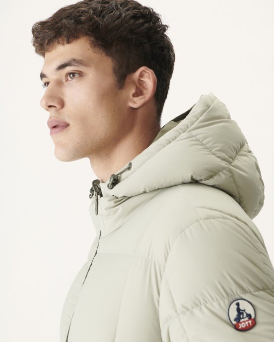 Jott New In Army/sauge Doudoune Réversible à Capuche Froid Extrême Veste Aspen
