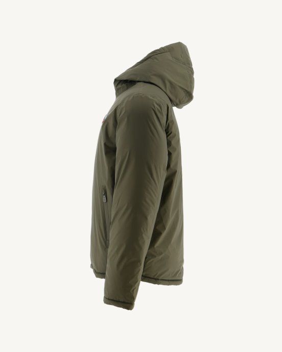 Jott New In Army/sauge Doudoune Réversible à Capuche Froid Extrême Veste Aspen