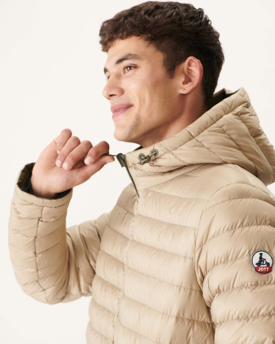 Doudoune Légère Réversible Armée/beige Amsterdam Jott