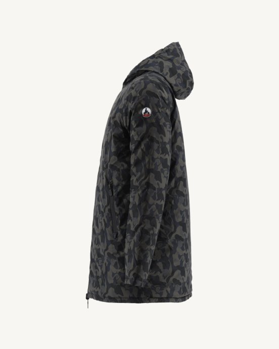Doudoune Légère Réversible Print Militaire/noir Amsterdam Jott New In