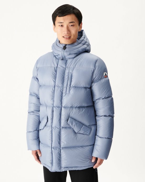 Doudoune à Capuche Grand Froid Bleu Delave Dakhla Jott
