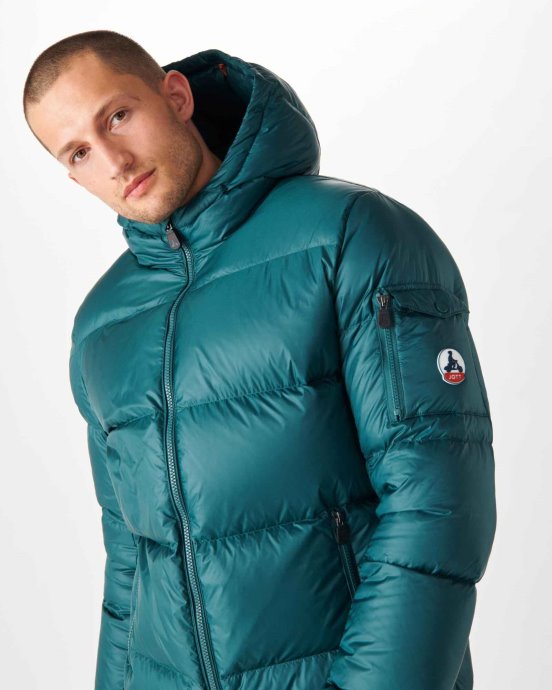 Jott New In Vert Fonce Doudoune à Capuche Grand Froid Java