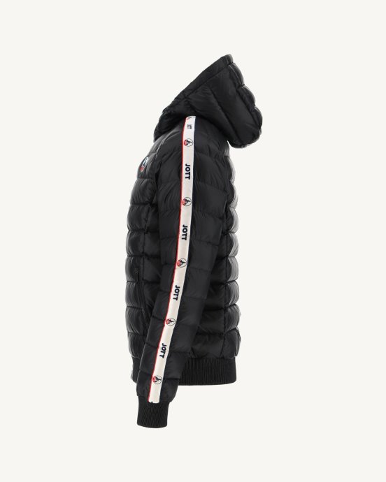 Doudoune Noire à Capuche Grand Froid Ankara Jott