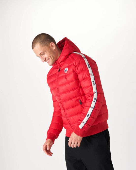 Doudoune à Capuche Rouge Extrême Froid Ankara Jott