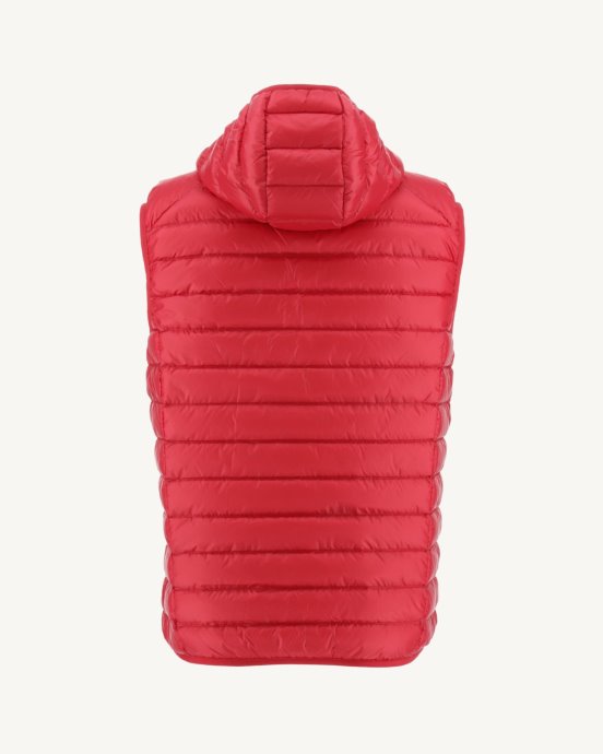 Doudoune Sans Manches à Capuche Rouge Pat Jott