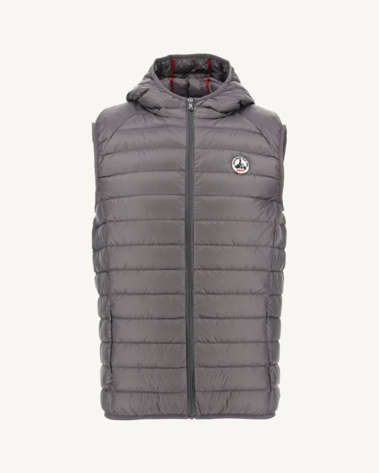 Jott New In Doudoune Sans Manches à Capuche Pat Anthracite