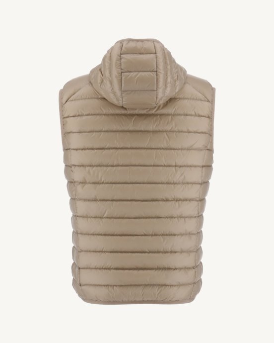 Doudoune Sans Manches à Capuche Beige Pat Jott