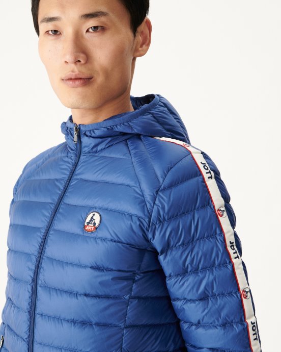 Doudoune à Capuche En Denim Foncé Colin Jott