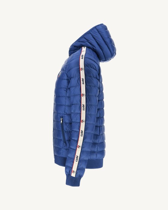 Doudoune à Capuche En Denim Foncé Colin Jott