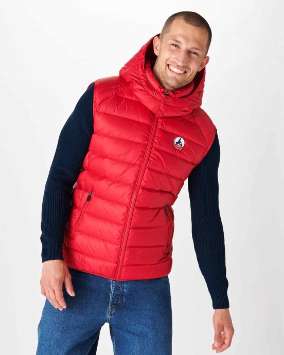 Doudoune Sans Manches Jott New In Rouge Extreme Cold Argent
