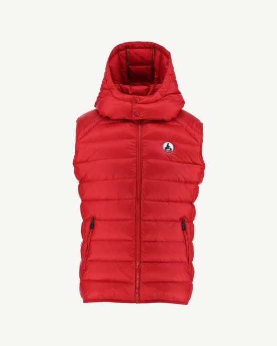 Doudoune Sans Manches Jott New In Rouge Extreme Cold Argent