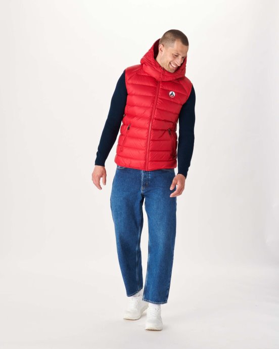 Doudoune Sans Manches Jott New In Rouge Extreme Cold Argent