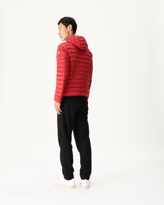 Jott New In Doudoune Légère à Capuche Rouge Nico