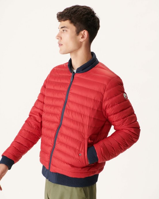 Doudoune Réversible Jott New In Marine/rouge Bombay