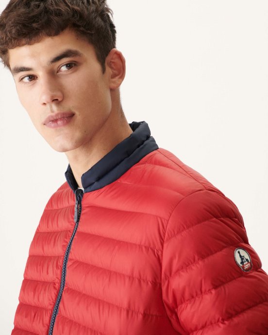 Doudoune Réversible Jott New In Marine/rouge Bombay